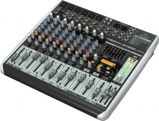 behringer qx1222usb микшерный пульт 16 каналов, usb/аудио интерфейс