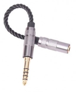 kuft j4,4m5-mjfs bgd переходник джек штеккер 4,4мм 5 пин - гнездо mini-jack 3,5mm stereo, металл