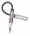 kuft j4,4m5-mjfs bgd переходник джек штеккер 4,4мм 5 пин - гнездо mini-jack 3,5mm stereo, металл